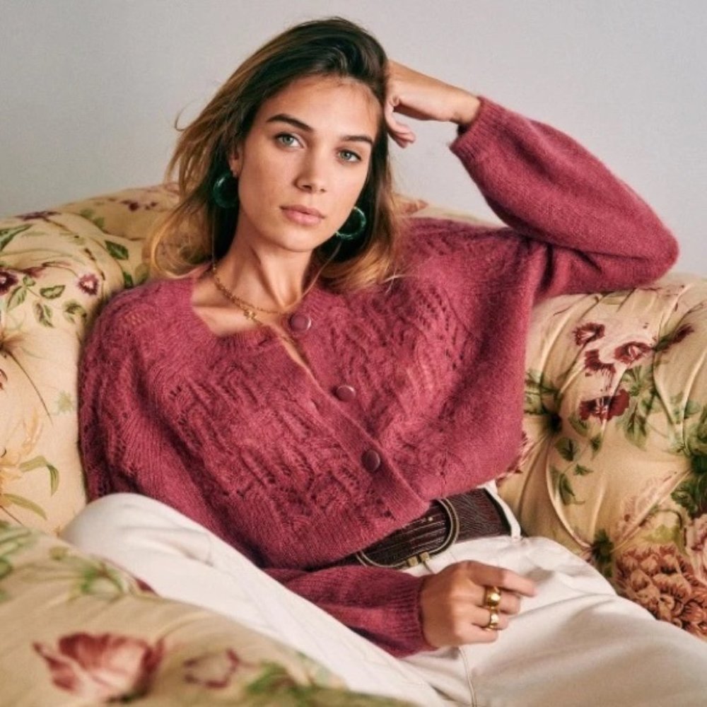Sezane Pink Sweater
